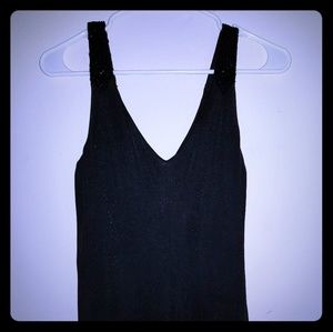 Ralph Lauren faux wrap beaded gown